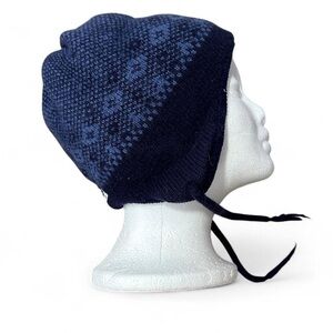 Navy Blue Knit Women's Hat